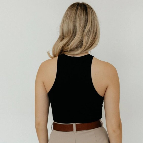 NWOT AGOLDE Black Rianne Bodysuit - Picture 4 of 12